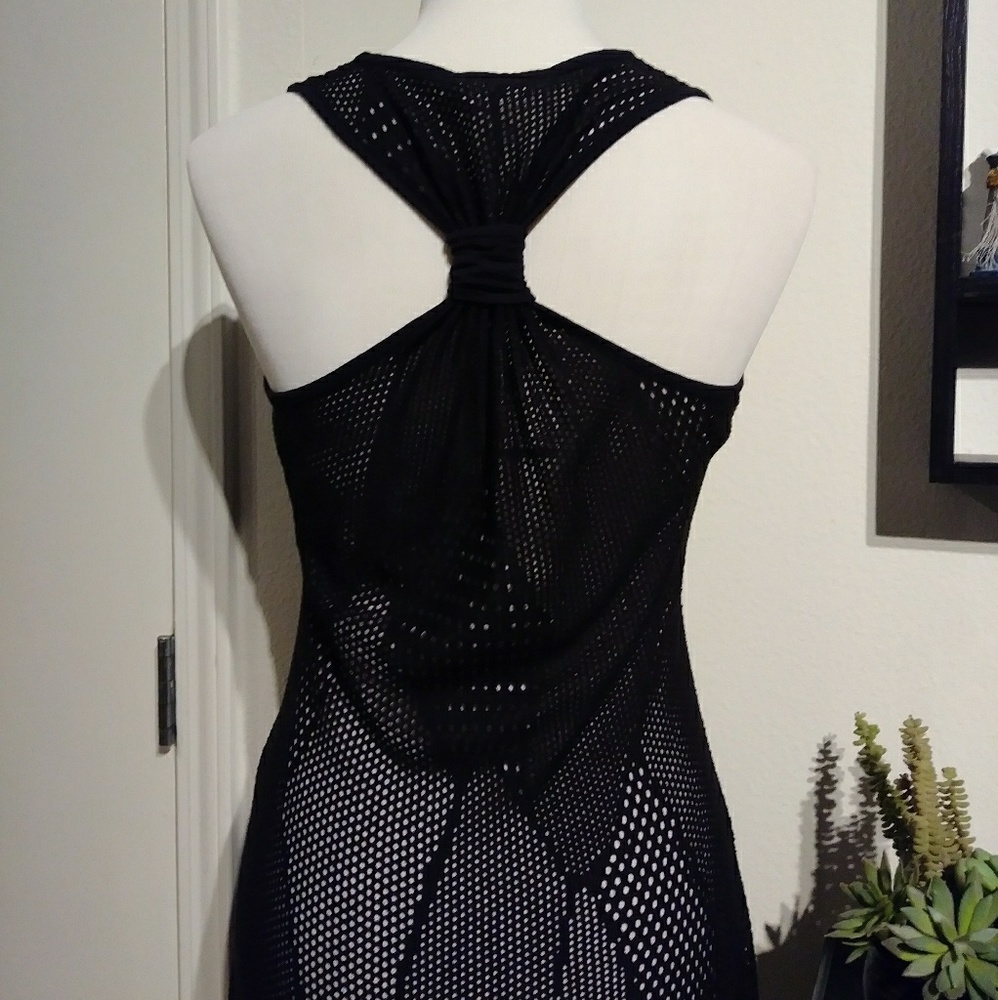 Calvin Klein Mesh Coverup Maxi - Picture 5 of 6
